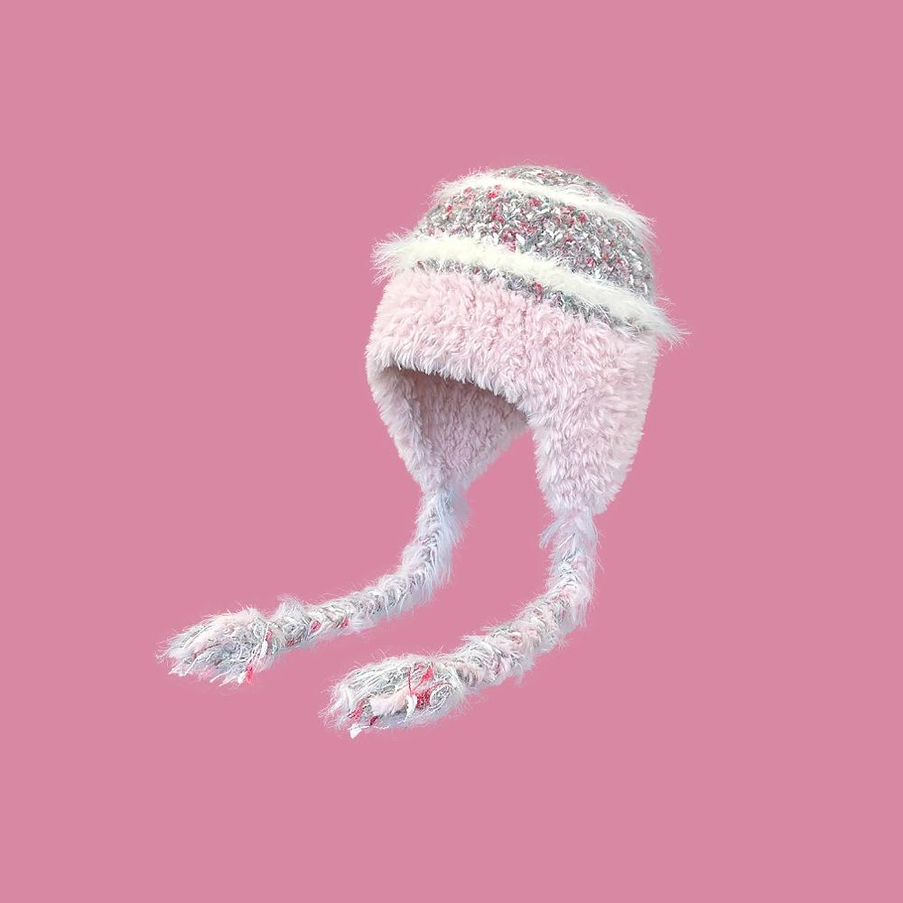 Knitted hat children's Japanese and Korean tide brand design hot-selling autumn and winter warm niche personalized rabbit ear wool hat