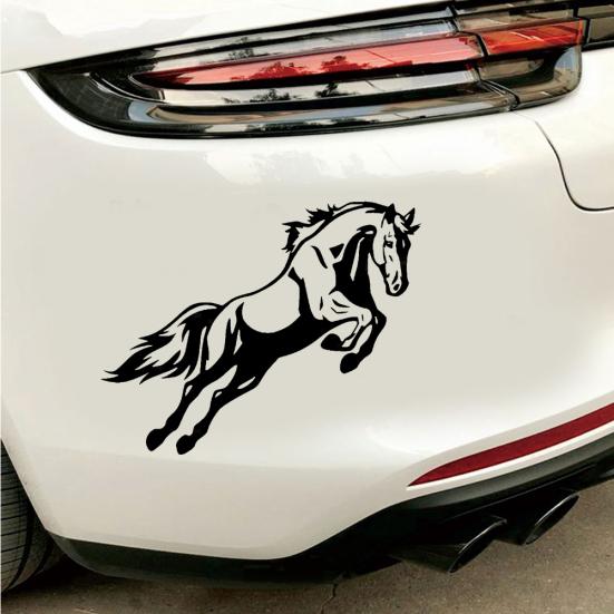 Mighty Jumping Horse Body Decal Bumper Vehicle Reflective Vinyl Car Sticker