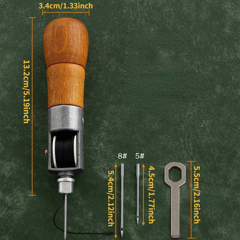 1 Набор Машинка для ручного шитья DIY Вощеные нитки для шитья кожи Инструмент для кожгалантереи Стежки по краю Полоски для ремней Инструменты сапожника