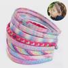Gradient Rainbow Onion Powder Glitter Heart Headband for Children
