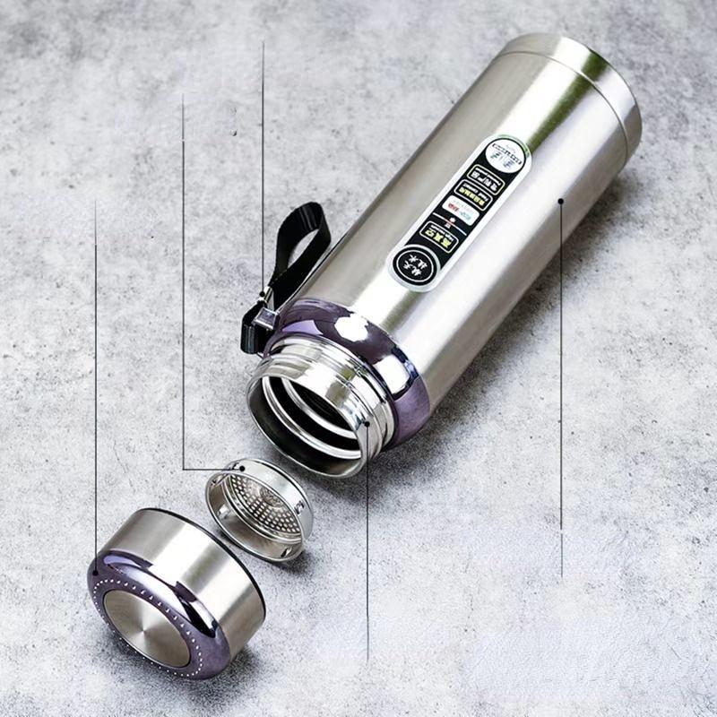 Термос большой емкости 600 мл/800 мл/1000 мл Термосы Портативный термос из нержавеющей стали Бутылка для воды Дорожная чайная кружка Офисный термос