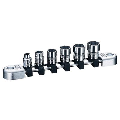 Набор торцевых головок Nepros от Kyoto Machinery Tools NTB206WA, 6 предметов, 1 комплект (КТК) Угол 6.3мм