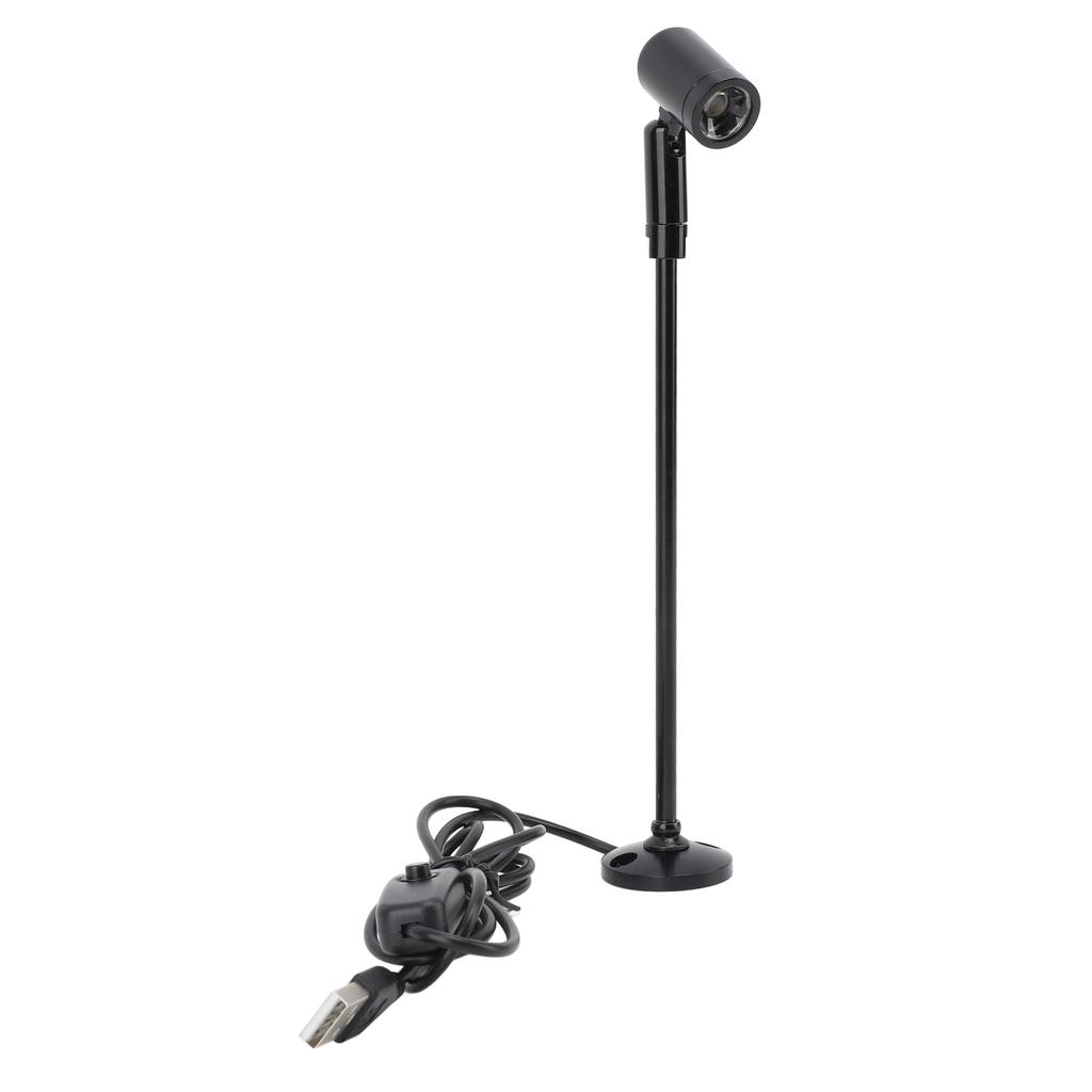 Standing Cabinet Spotlight LED Jewelry Display Spotlight Standing USB Powered Aluminium Mini Spotlight Lamp for Arts