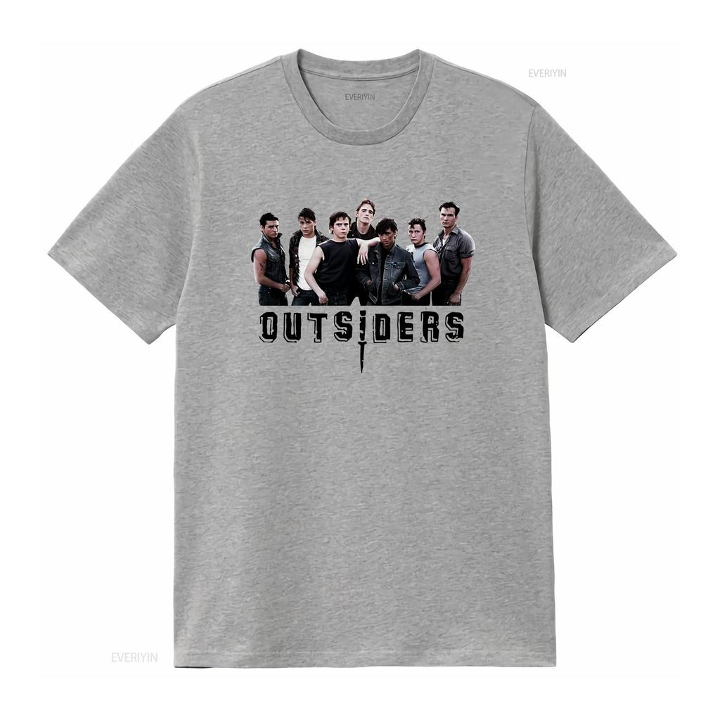 The Outsiders T Shirt 749 Retro White vintage Washed Stretched Soft Unisex Top For Everyday Wear graphic Casual Versatile