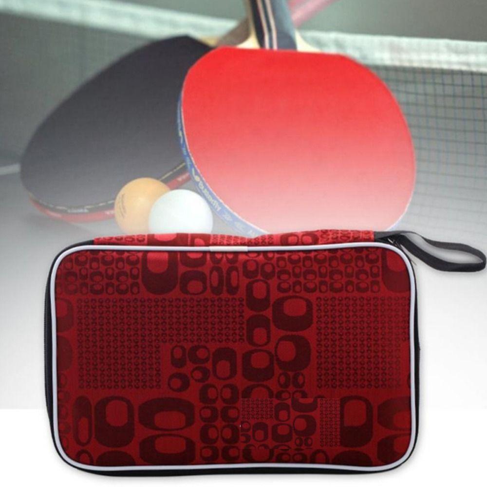 Protective Cover Table Tennis Rackets Bag Capacity Single Paddle With Belt Ping Pong Paddles Case