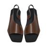 Fashion Casual Sandals Leather Male Flip Flops Stylish Open-toe Men's Sandals Summer Leisure Beach Flats Holiday Outdoor Male Slippers