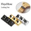Guitar Lock Nut Electric Guitar Metal String Locking Nut with Mounting Screws and Wrench for Tremolo Bridge Lock System