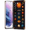 Прозрачный чехол-бампер для Samsung Galaxy S25 S24 S23 S22 S20 S21 FE Ultra S24 S23 S10 S10E Plus 5G с рисунком Солнце Луна Звезды