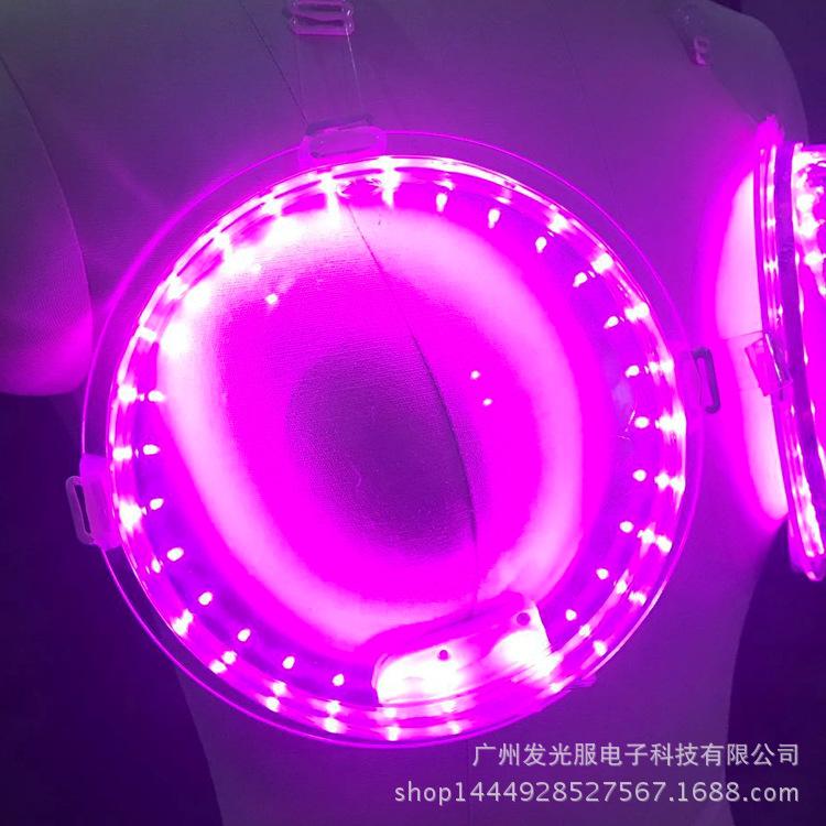 LED Sexy Rave Outfits Light up Bra Light Emitting Bra Nightclub bar Performance Cocktail Atmosphere Brassiere