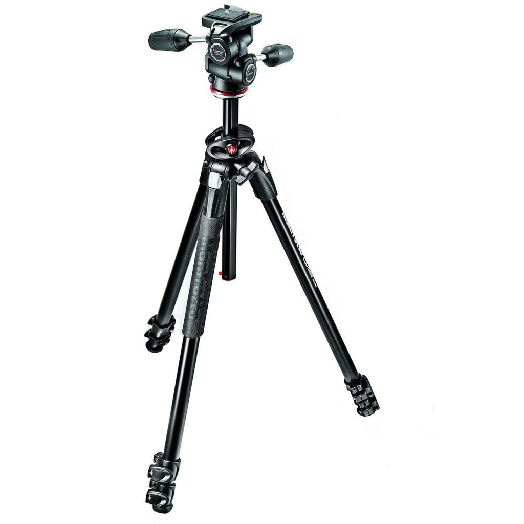 Manfrotto Серия 290 Двойной Алюминиевый Штатив с Головкой Комплект 3 секции 3-сторонняя (MK290DUA3-3W)
