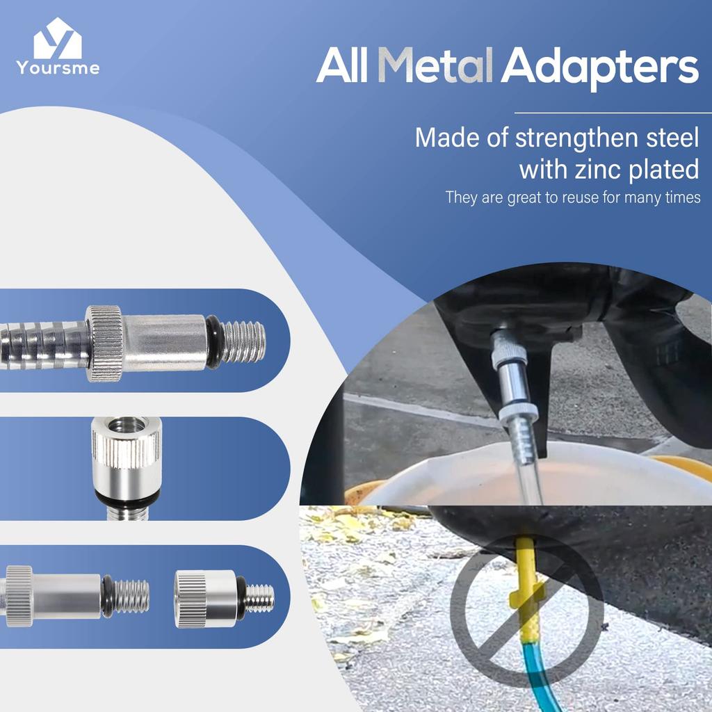 Yoursme Upgraded Lower Unit Gear Pump for Standard Quart Bottle, 3/8" 8mm 10mm