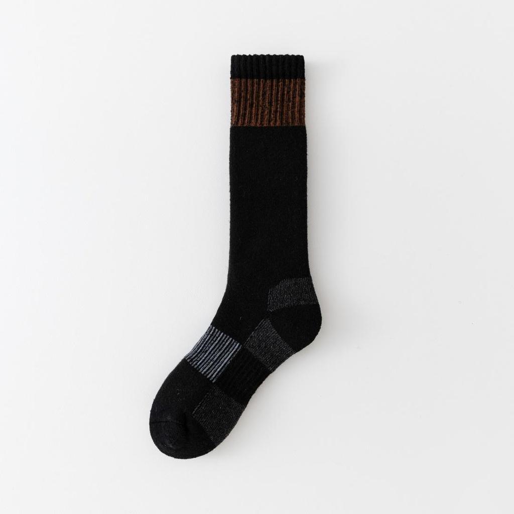 Носки из мериносовой шерсти выше колена для активного отдыха и катания на лыжах: Толстые махровые длинные зимние носки для хайкинга для мужчин и женщин