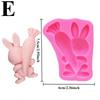 3D Мультяшный Пасхальный Кролик Силиконовая Форма DIY Форма для Мастики для Украшения Торта Топпер для Капкейка Шоколадные Аксессуары для Украшения