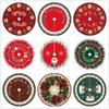 90cm Christmas Tree Skirt Creative Xmas Tree Skirt Christmas Base Cover  Christmas Tree Decoration