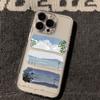 Летний чехол для телефона с рисунком в стиле масляной живописи для iPhone 16 15 14 13 12 11 Pro Max Mini X XS SE 7 8 Plus 16E Ударопрочный чехол Fundas