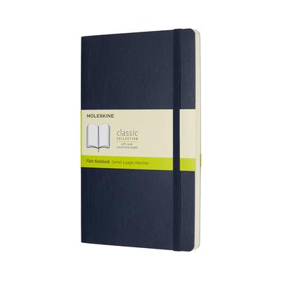 Moleskine Блокнот Классический блокнот Мягкая обложка Однотонный Большой размер широкий x 21 см Сапфирово-синий QP618B20 (13см в длину)