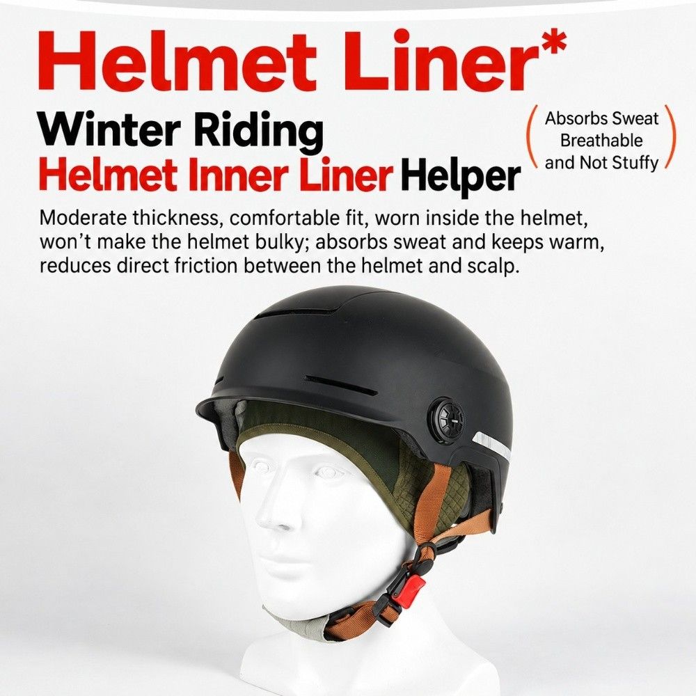 Warm Windproof Ear Cover Hat Breathable Thermal Skull Cap New Helmet Liner Skiing Climbing