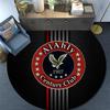 Al Ahly Sporting Club2 Round Area Rug,Carpet Rug for Living Room Bedroom Sofa Playroom Decor,Non-slip Floor Mat