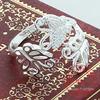 925 Sterling Silver Butterfly Ring - Elegant Openwork Adjustable Ring for Women Delicate Hollow Out Wedding Party Jewelry