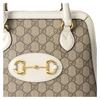 Gucci Пряжка-уздечка 1955 ретро универсальная золотая пряжка логотип с пресбиопией холщовая пэчворк ракушка сумка на плечо сумка через плечо маленький размер женская белая