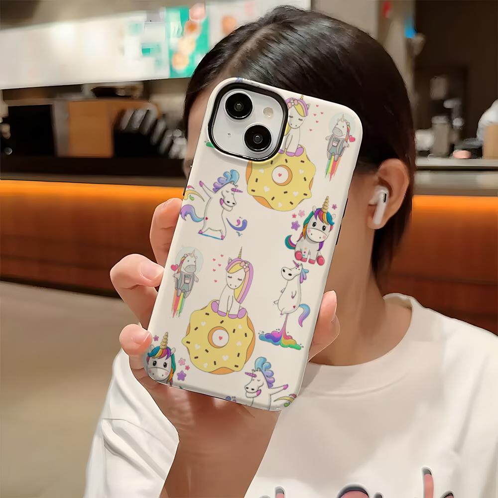 Cute H-Hippos Phone Case For Iphone 16 Pro Max 15 13 14 12 11 14 Pro Max 15 Pro Max Two-in-one Cover