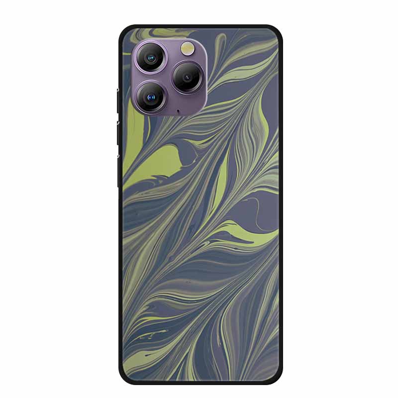 Soft Space Cover for Blackview A96 Case Flower TPU Cat Silicone Phone Cases for BlackviewA96 Cover Shockproof Lovely Shell