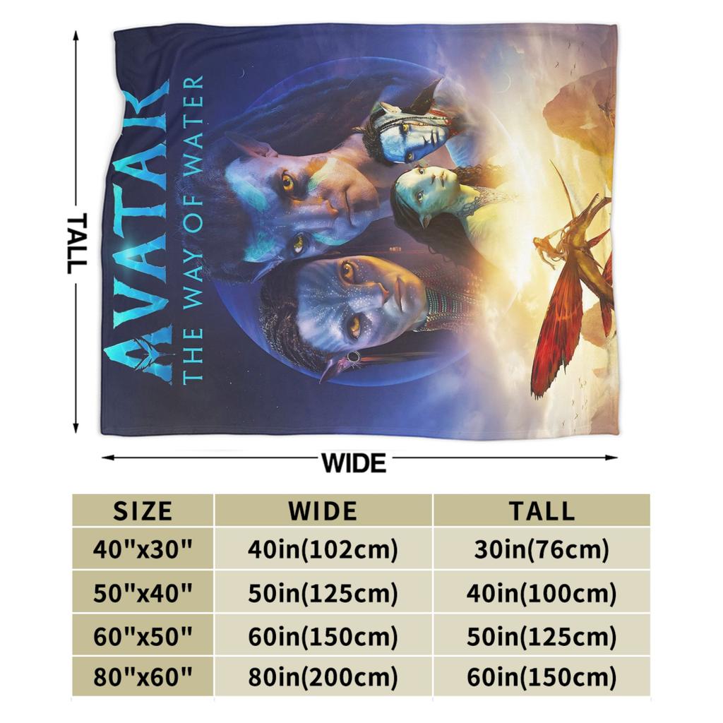 Films Avatar Blanket Soft Warm Print Plush Throw Blanket For Boy Girl Outdoor Flannel Bedspread Bed Cover