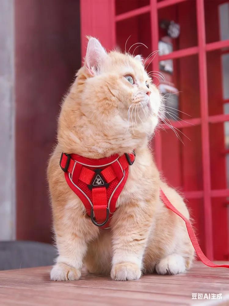 Шлейка-жилет - Светоотражающая, дышащая - отстегивающаяся, маленькая шлейка для питомца