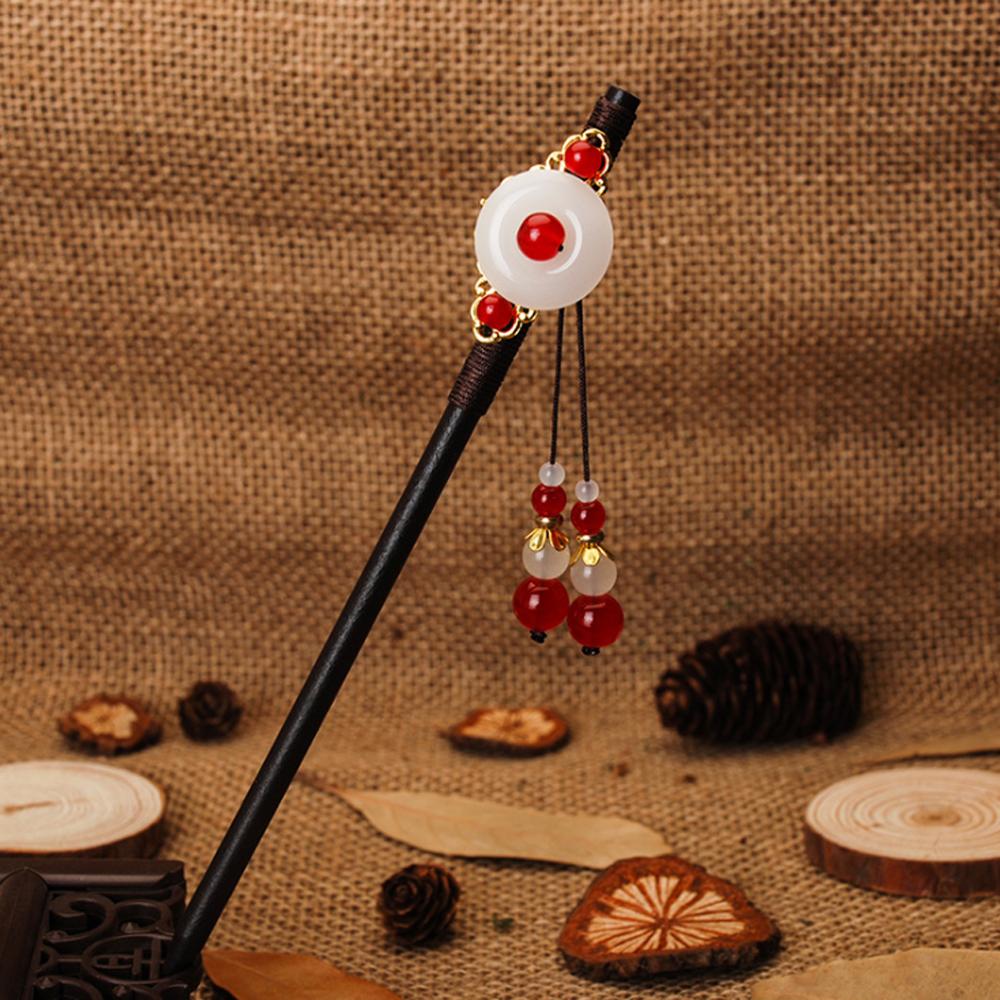 Эбеновые кисточки Ретро стиль Ручная работа Аксессуары для волос Палочки для волос Инструменты для укладки волос Заколка