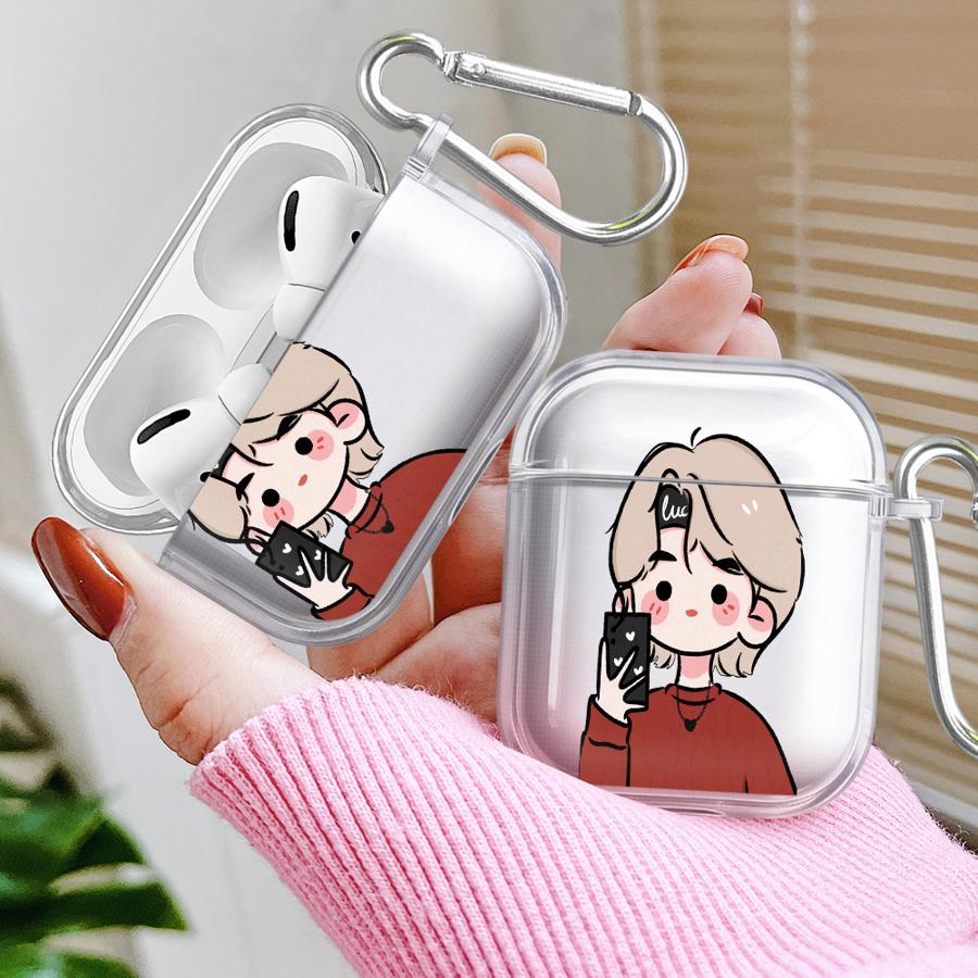 Простые Стильные Прозрачные Чехлы Для Наушников Для Пары Airpods 4 1 2 Pro3 Pro2 3 Pro