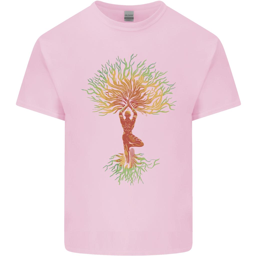 Yoga Tree Unisex Meditation Unisexs Light Cotton TShirt