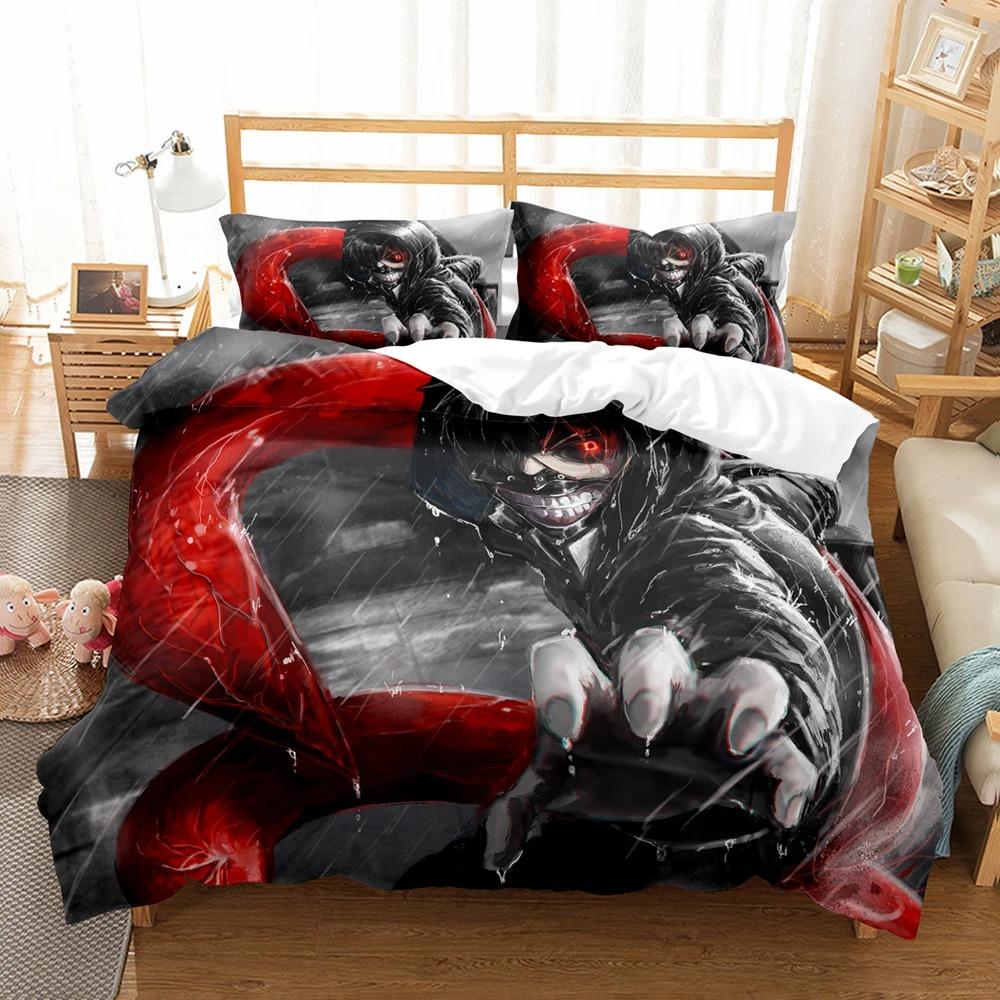 3D-принт аниме Tokyo Ghoul комплекты постельного белья пододеяльник с наволочкой Twin Full Queen King постельное белье постельное белье домашний текстиль