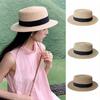 Spring Summer Flat Tops Cap French Style Sun Hat Fashion Straw Hat  Male and Female