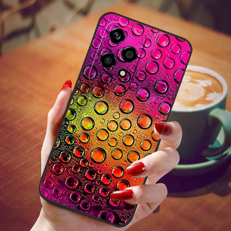 Чехол для Honor 200 Lite Мягкий Силикон Модный Мраморный ТПУ Чехлы для Телефона для Honor200 Lite 200Lite Чехол Capa 6.7'' Ударопрочный Корпус