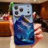 Чехол с узором «Пейзаж снежной горы» для iPhone 17 Pro Max Магнитный для Magsafe Гибридный Тонкий Матовый Чехол для iPhone 16 15 14 13 Pro Max