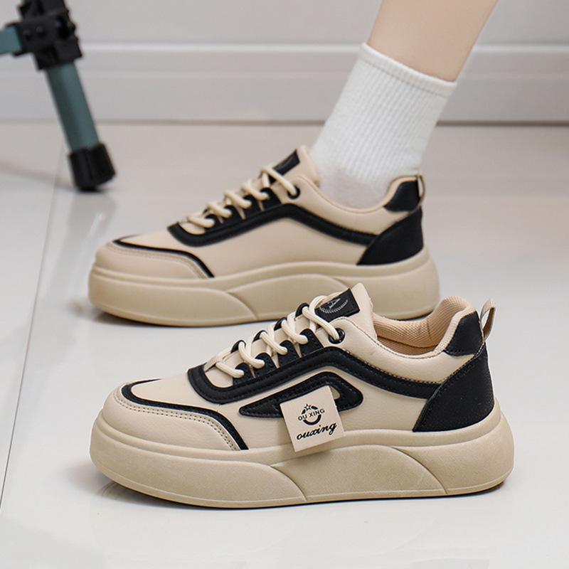 Белые туфли для женщин, весна, новый студенческий корейский стиль, модные универсальные туфли на платформе для отдыха на весну и осень Sh502