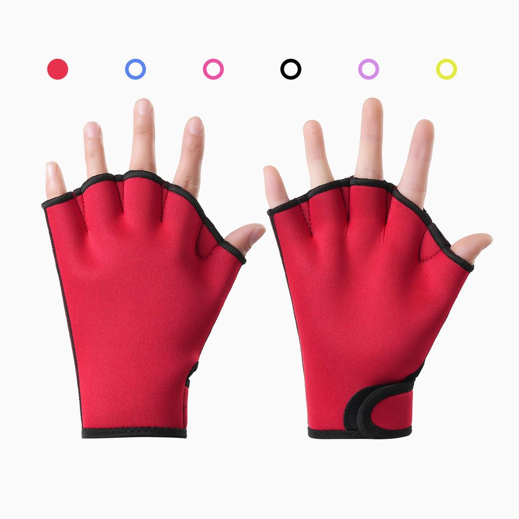 Swimming Hand Fins With Rubber Material For Training And Water Sports