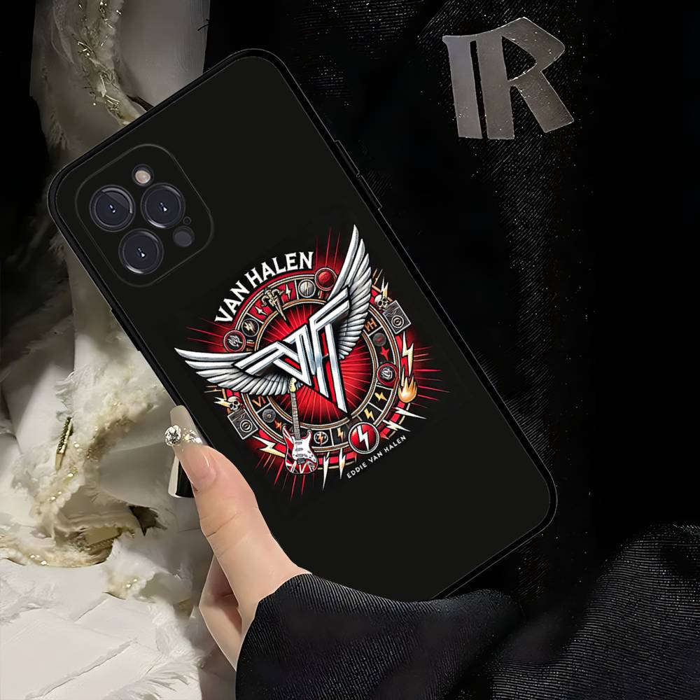 Чехол для телефона E-Eddie Van H-Halen Singer для IPhone 17 16 15 14 13 12 11 Pro Max Plus Mini Силиконовый Черный Чехол
