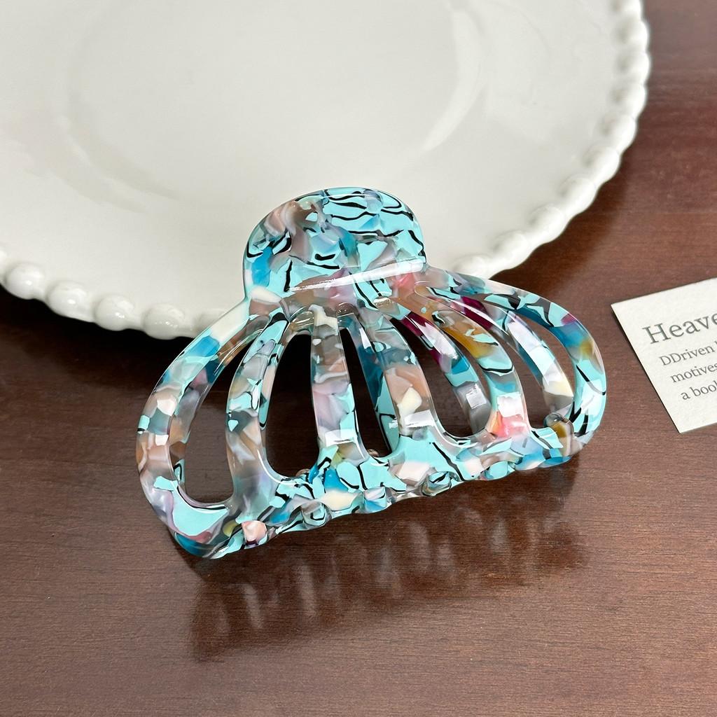 Gorgeous Acetate Floral Hair Claw Clip For Trendy Hairstyles And Statements Fashion