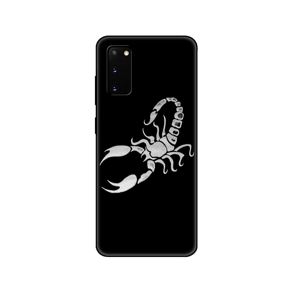Черный чехол из ТПУ для Samsung Galaxy S20 /S20 PLUS/S20 ultra/S20+ /S20FE задняя крышка Animal Crab Scorpion