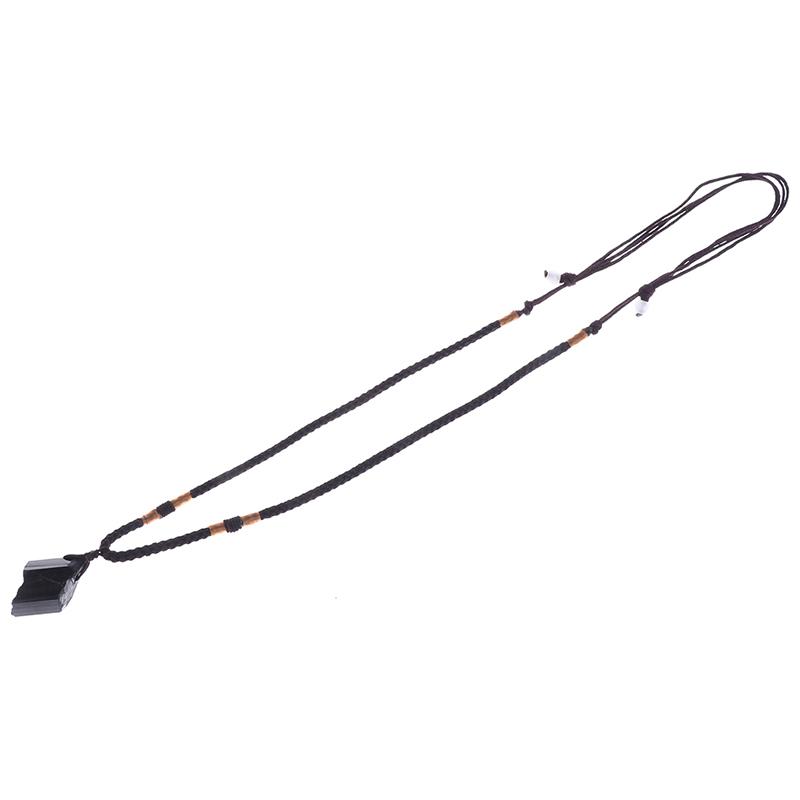 Ожерелье из натурального черного турмалина Подвеска из черного турмалина