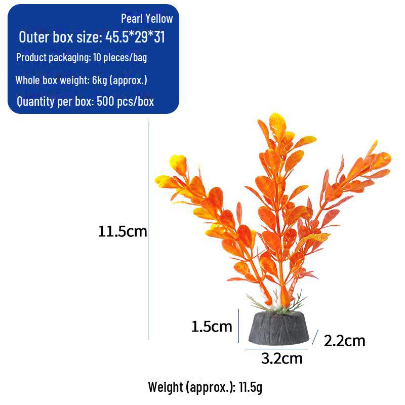 Decorative Aquarium Plants: 10 Cm Artificial Coral Seaweed & Moss Grass