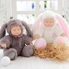 1Pcs Reborn Baby Long-eared Rabbit Plush Doll