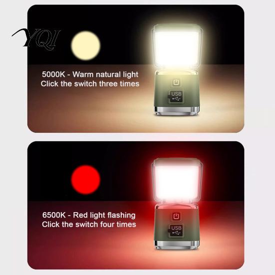 Portable LED Lantern Camping Light with 4 Lighting Modes, USB-C Rechargeable Tent Emergency Camp Lamp, Stepless Dimming for Outdoor Hiking Work