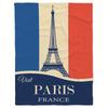 Eiffel Tower in Paris Printed Blanket for Sofa Bed Travel Camping Living Room Office Conditioning Blanket for All Seasons Gifts