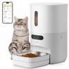 Pawsync Automatic Cat Large Совместимо с кошками и отслеживанием питания с пультом дистанционного управления Health WIFI 10 приемов пищи Автоматическая миска из нержавеющей стали 5 уровней