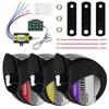 3 Piece Loud Car Horn Set High Mid Low Pitch Electric Snail Horn Waterproof with 8 Sounds Horn Controller for 12 24V