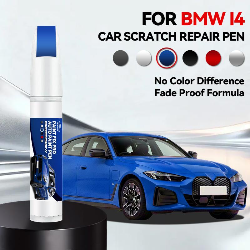 Для BMW I4 Краска для подкраски Комплект для ремонта дисков Быстрый и легкий ремонт царапин на дисках Краска для обода для ремонта колес автомобиля Серебристый Черный