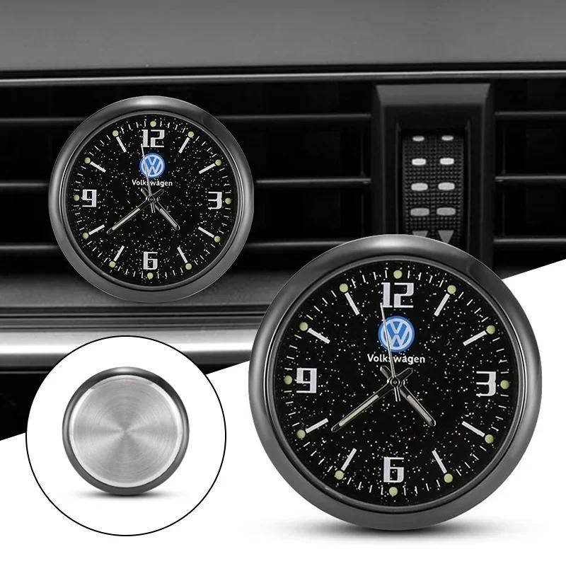 T23-·Новый автомобильный центральный кондиционер Quartz Светящийся часы-будильник Для Volkswagen Golf Polo Tiguan Passat Touran TSI TDI MK4 GT
