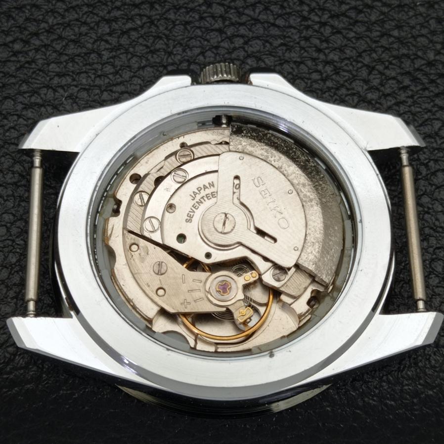 Seiko 5 JAPAN MENS AUTOMATIC 6309A REFURBISHED GREEN DIAL WATCH a426513-2